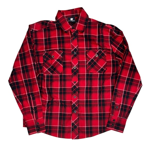 YAGO Other - Yago Plaid Flannel Button Down Long Sleeve Casual Shirt